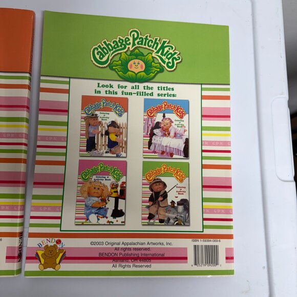 Lot of 2 Cabbage Patch Kids Coloring & Activity Books 2003 UNUSED NEW - Picture 6 of 6